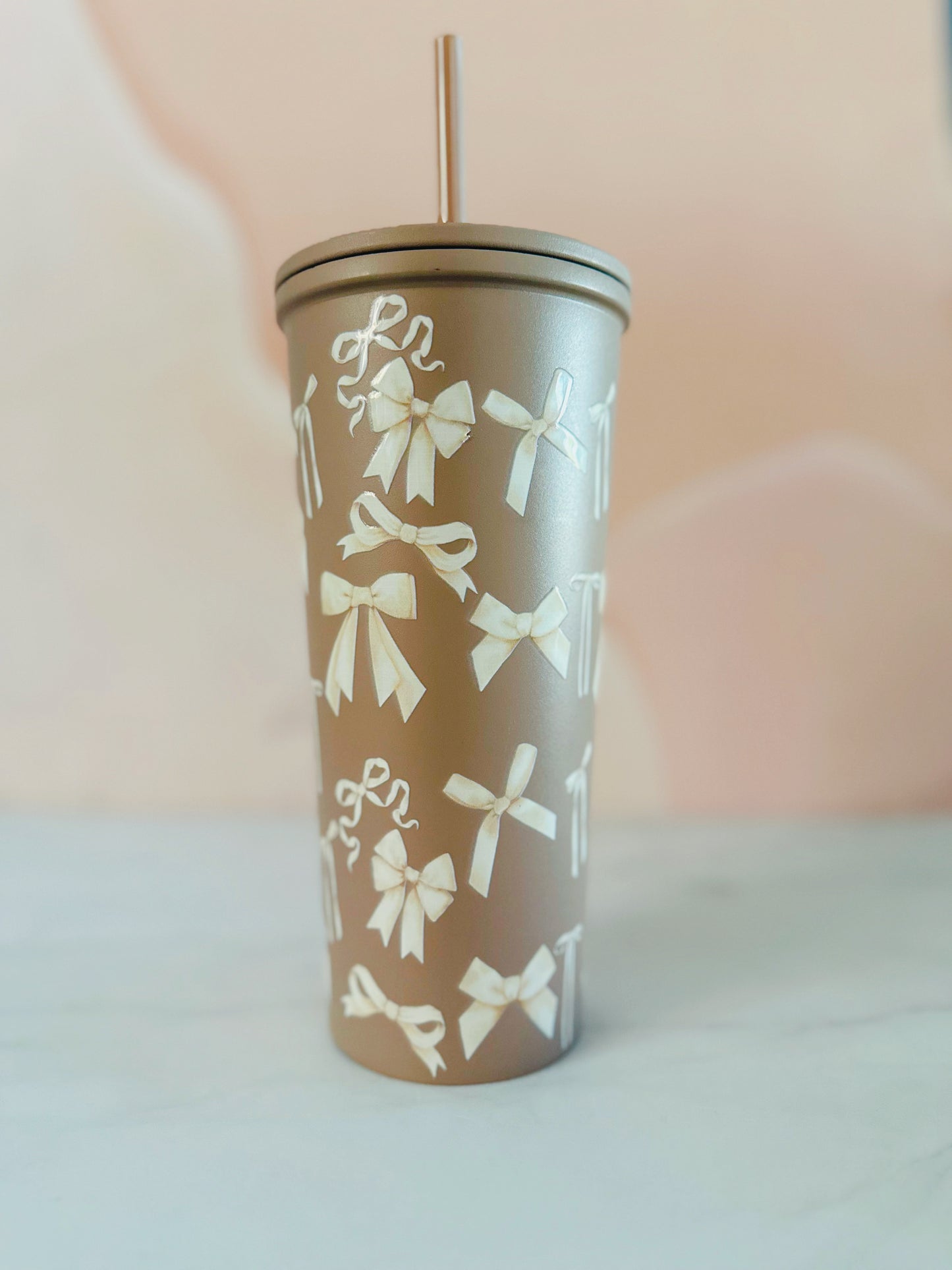 Termo café lazos beige