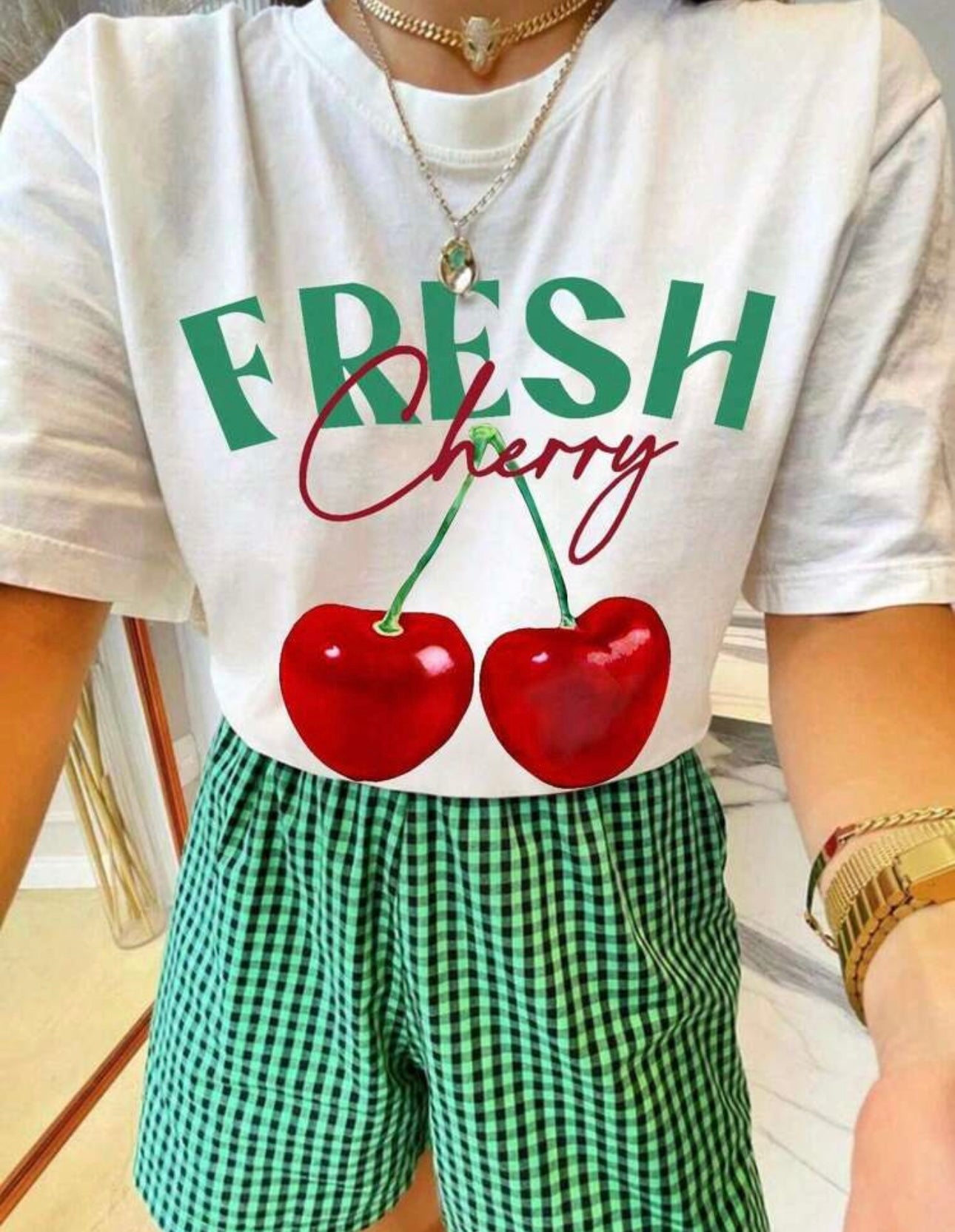 T shirt fresh cherry