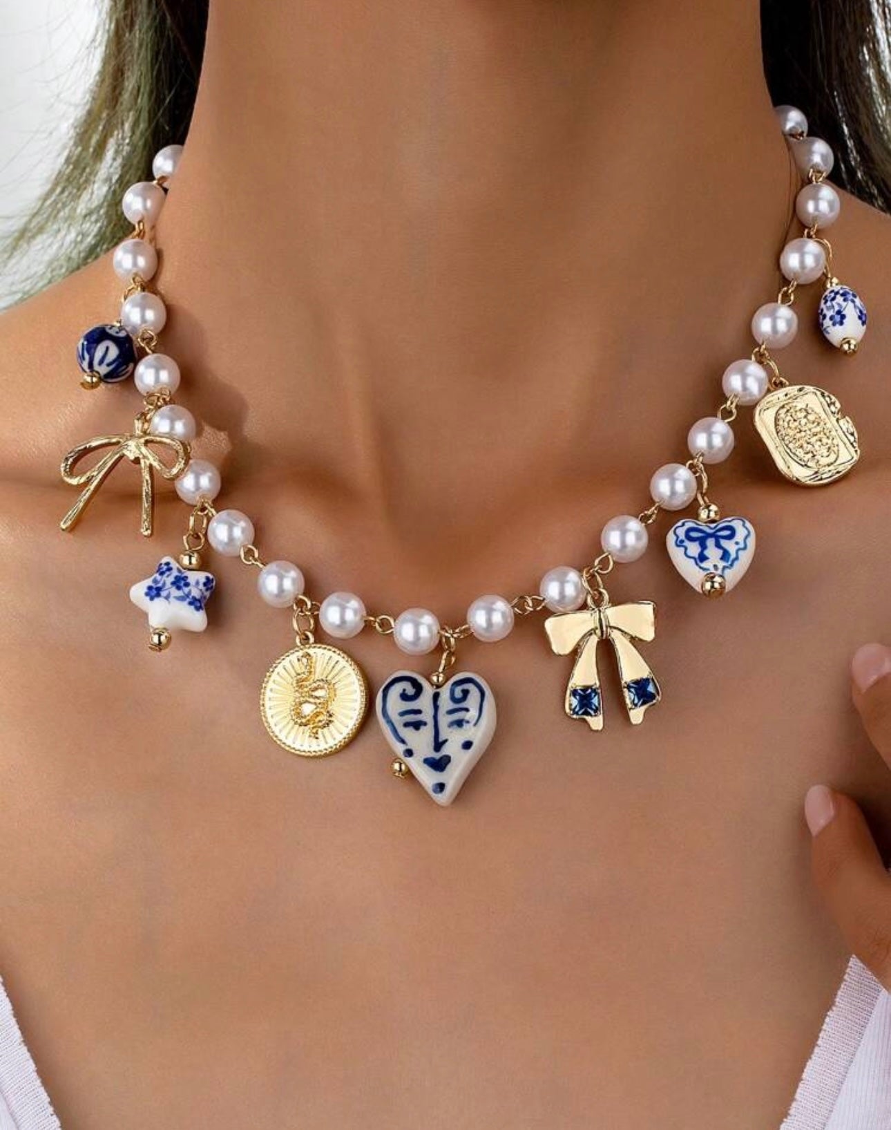 Collar charms Talavera