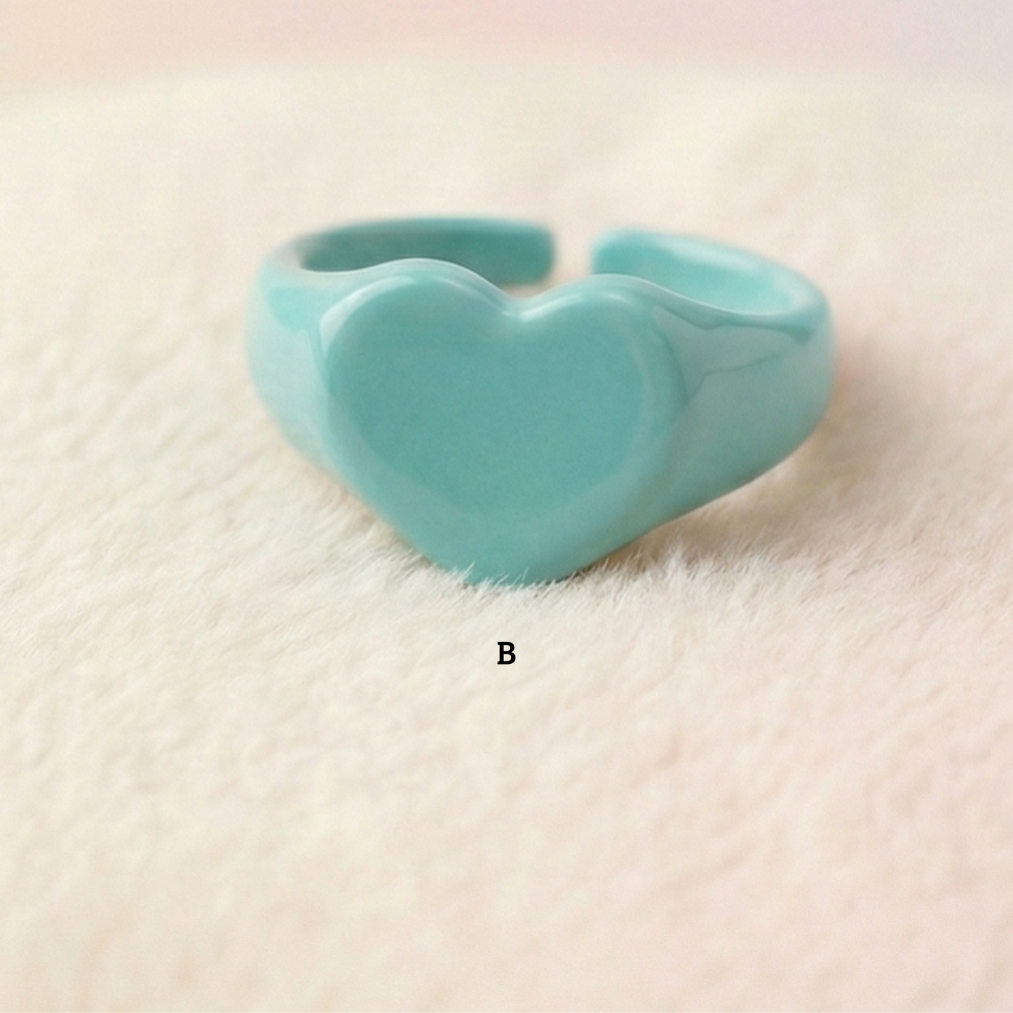 Anillo corazón liso