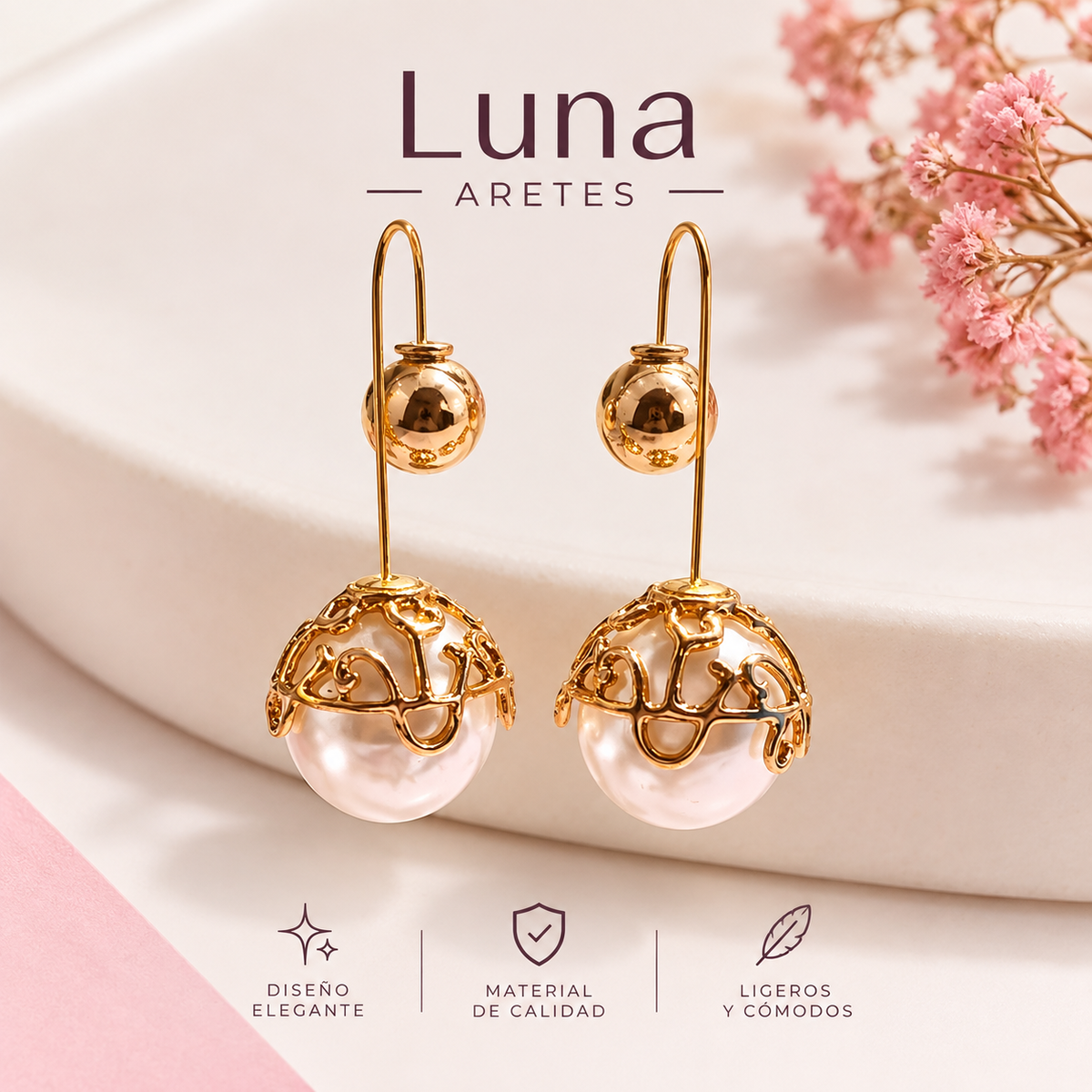 Luna aretes