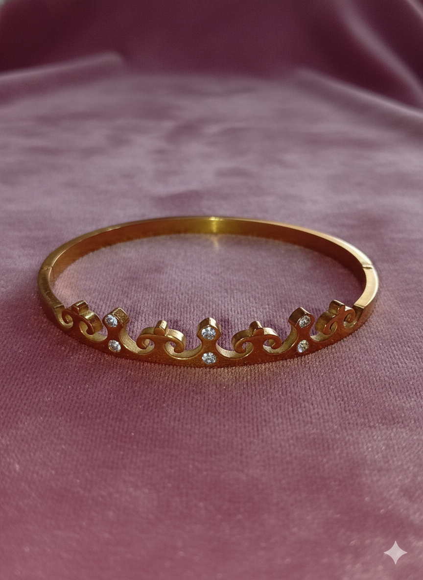 Brazalete diamante y olitas