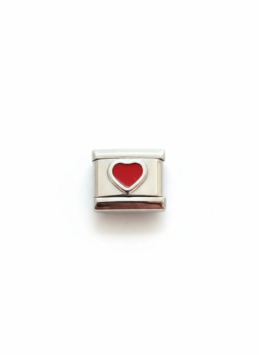 Charm corazón rojo