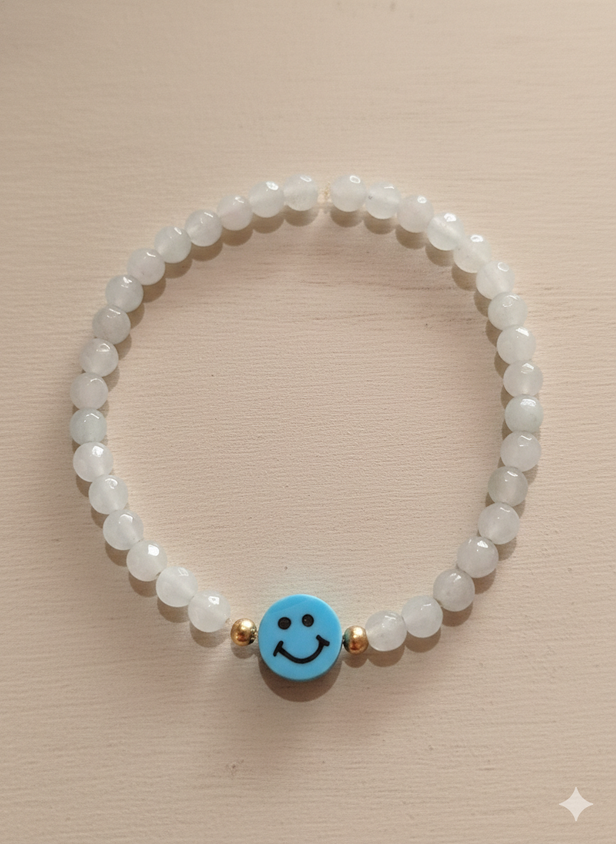 Pulsera smile cuentas azules