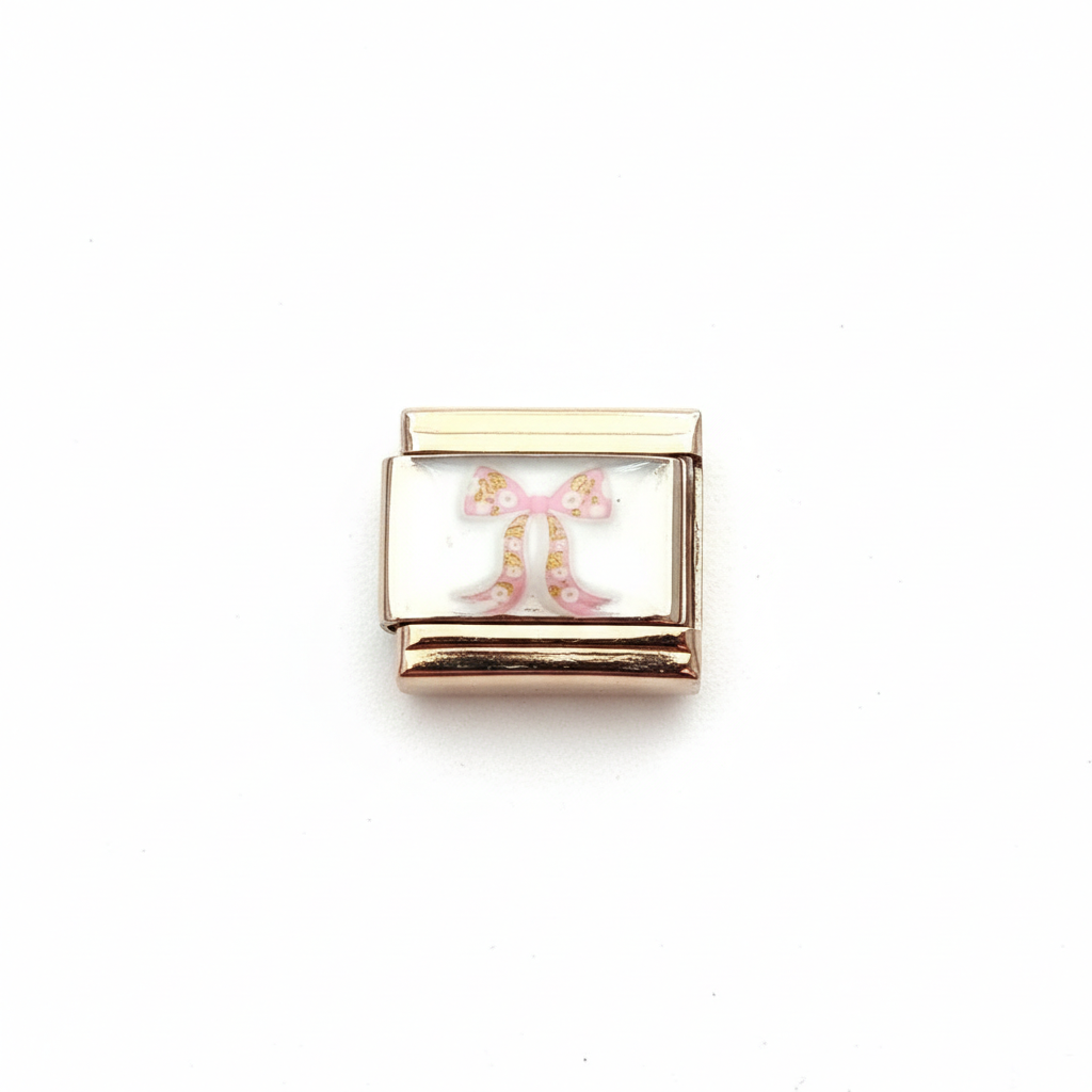 Charm moño con flores