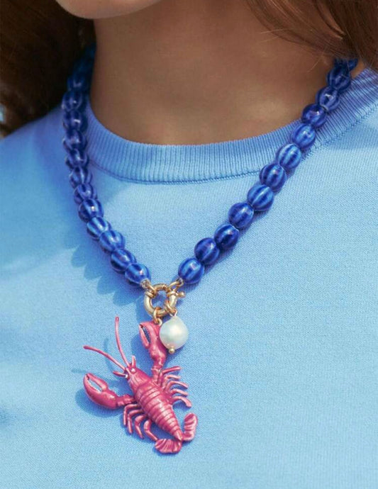 Collar azul langosta