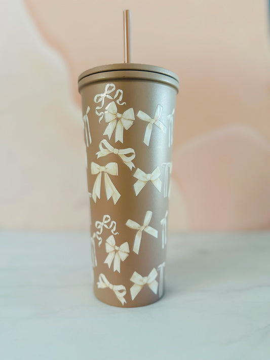 Termo café lazos beige