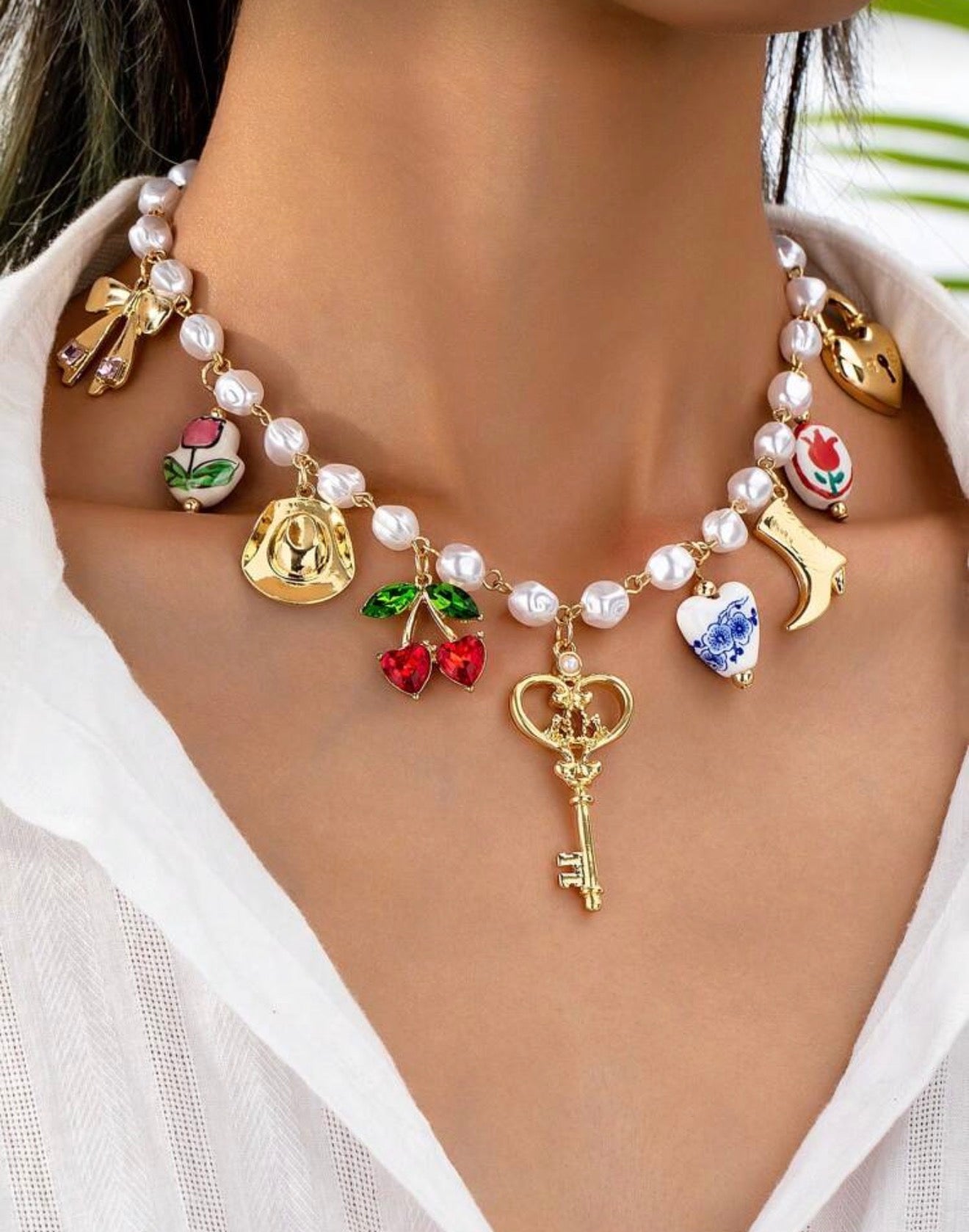 Collar cowboy charms