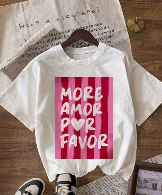 T shirt lineas more amor