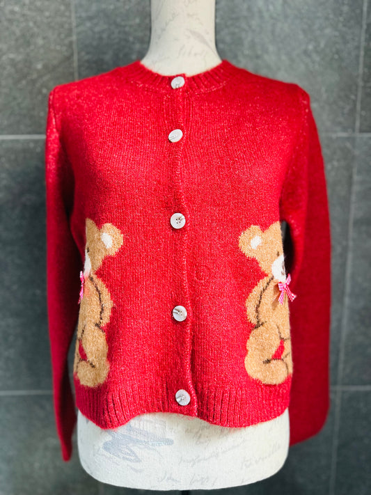 Suéter rojo osos