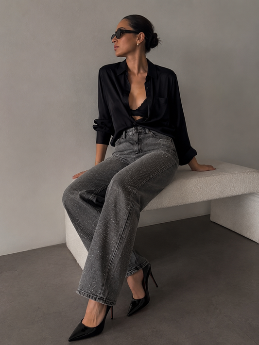 Jeans grey stars