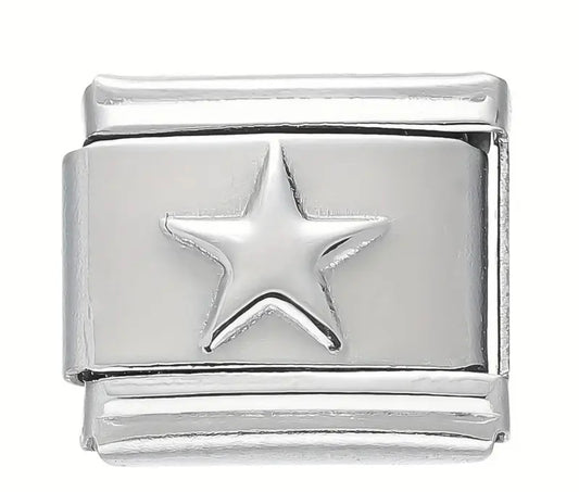 Charm estrella plata