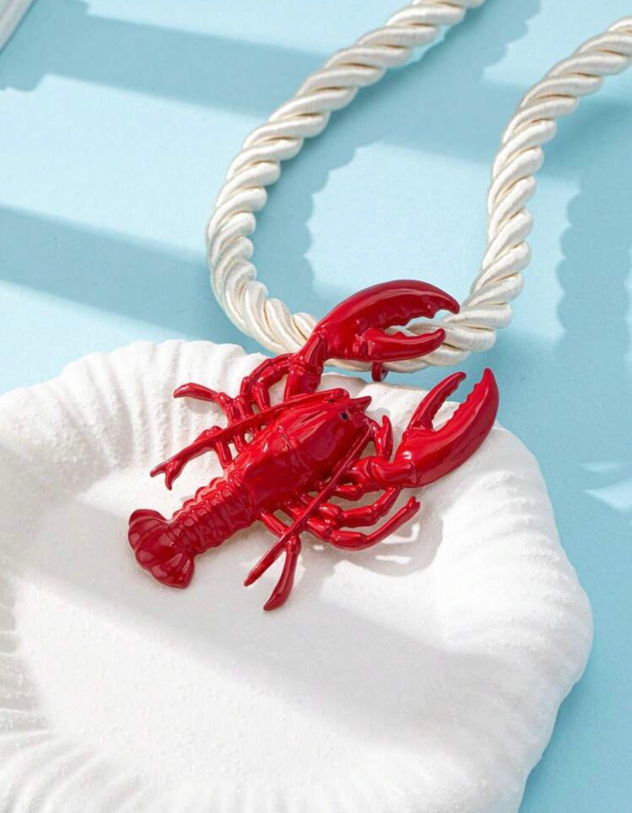 Collar langosta roja