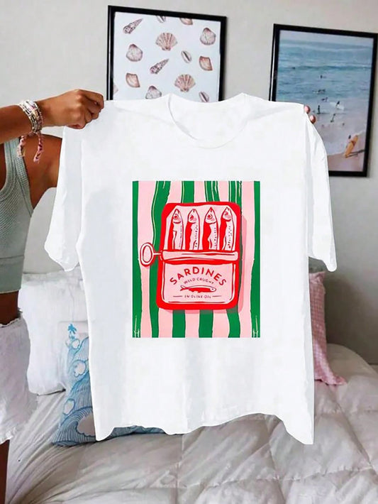 T Shirt lata sardinas