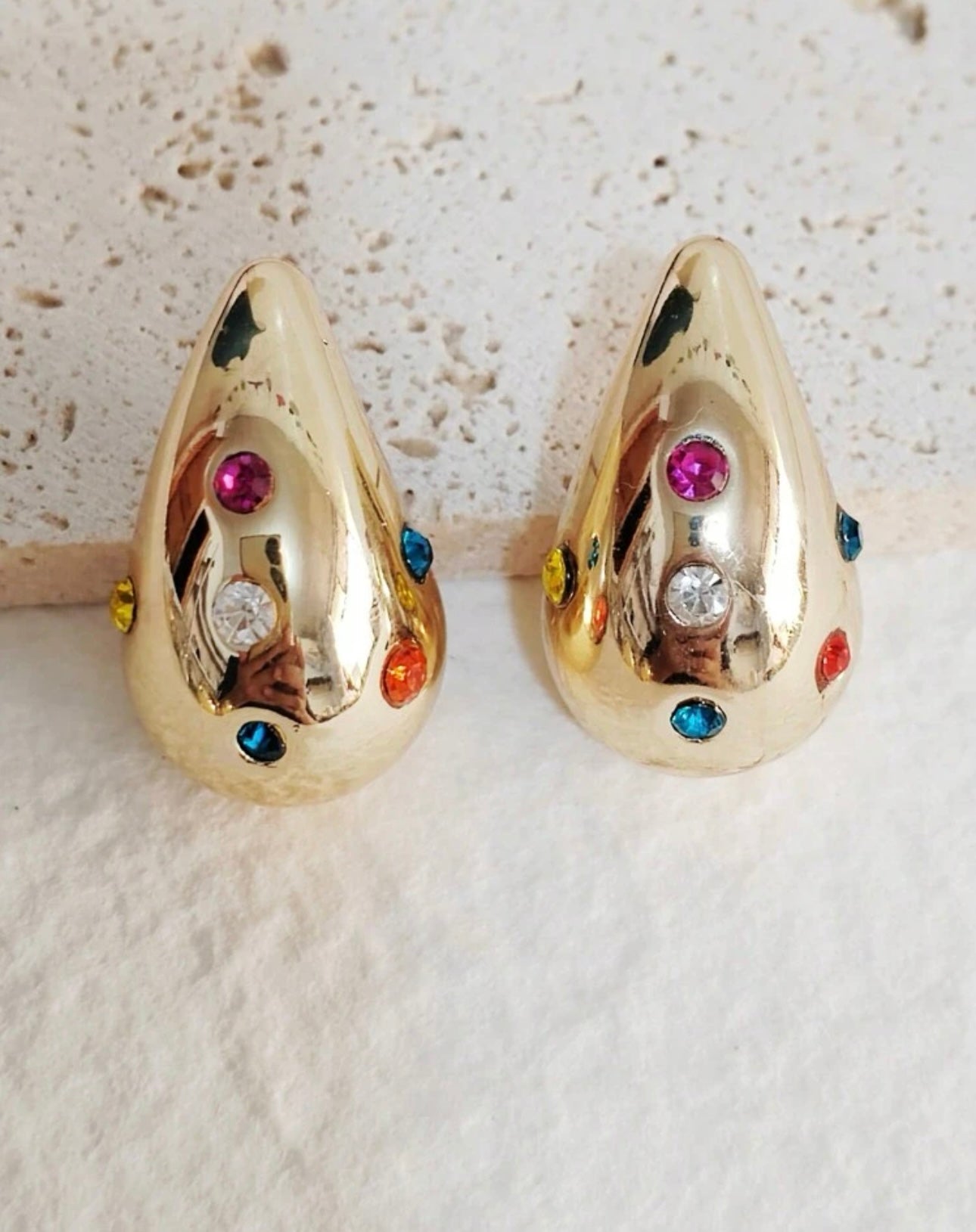 Aretes drop rainbow