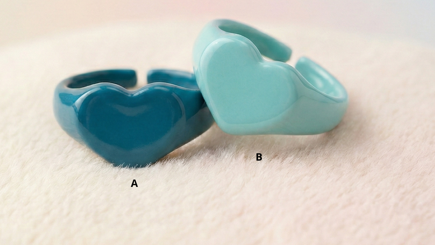 Anillo corazón liso