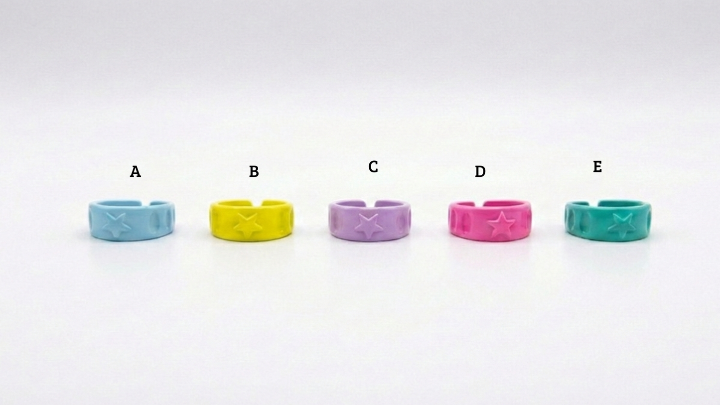 Anillo estrella colores
