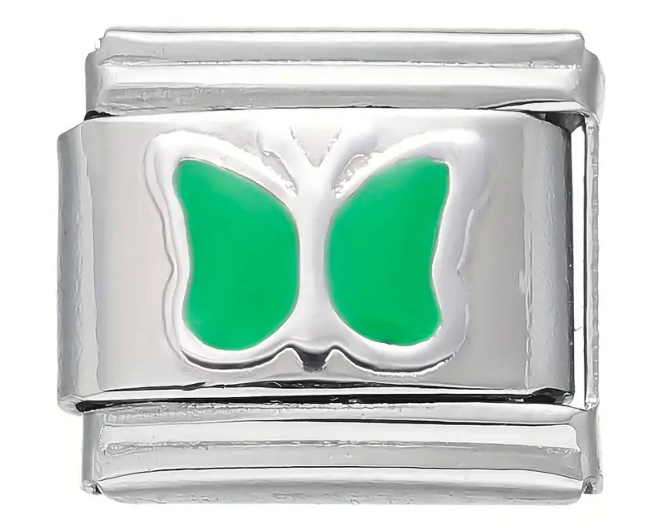 Charm mariposa verde