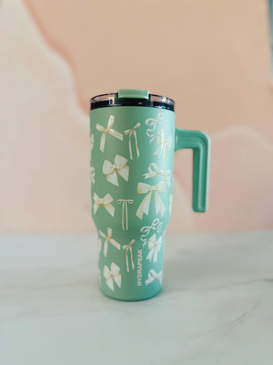 Termo verde lazos beige