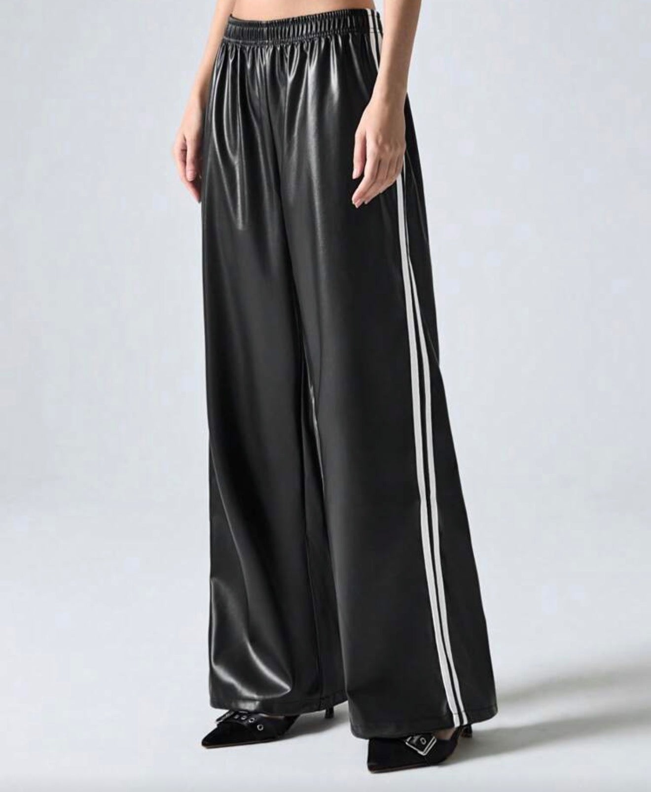 Pantalón vinipiel rayas