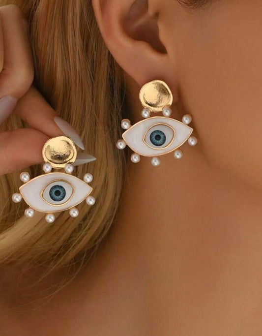 aretes ojito turco