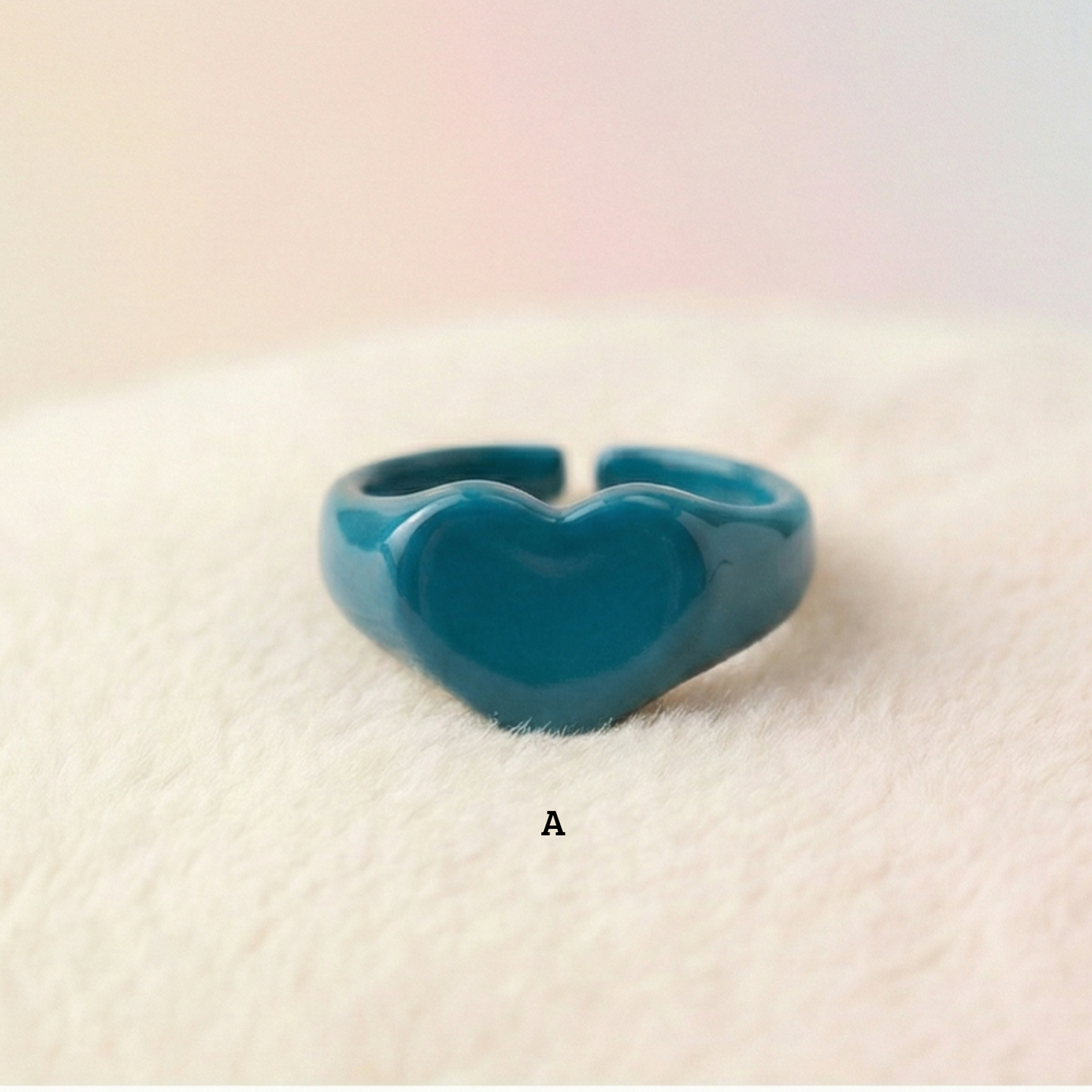 Anillo corazón liso