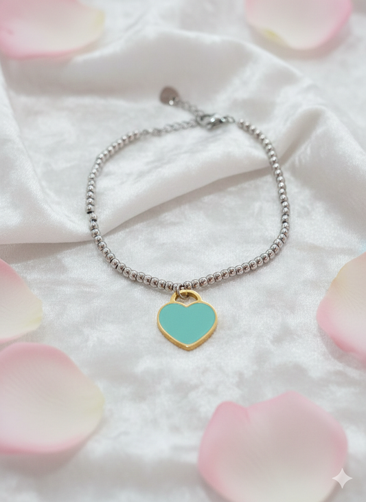 Pulsera Tiffany corazón menta