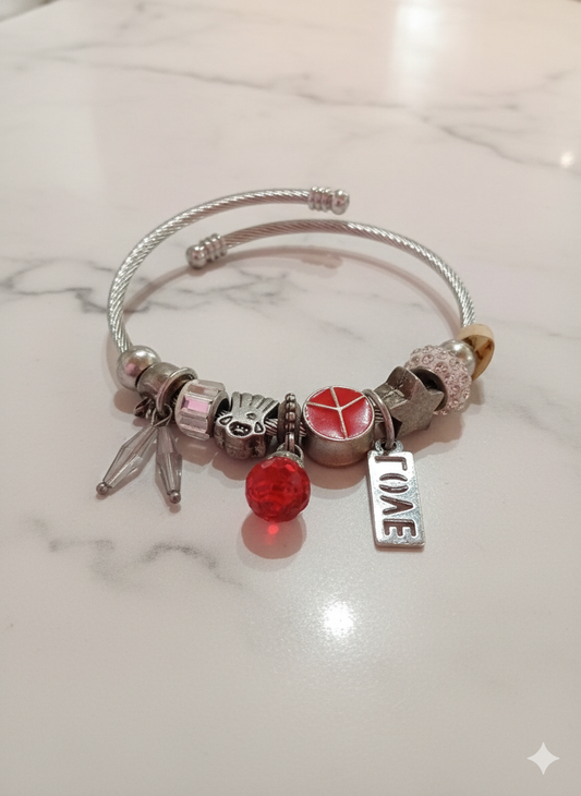 Pulsera pace and love