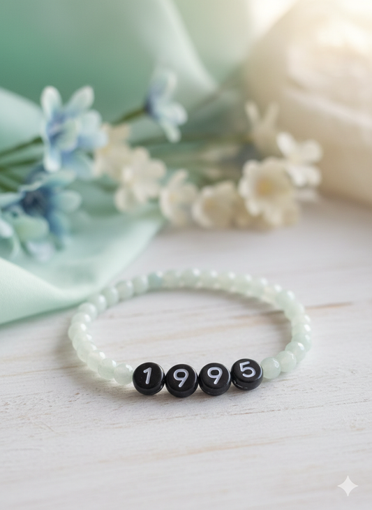 Pulsera 1995 y cuentas azules