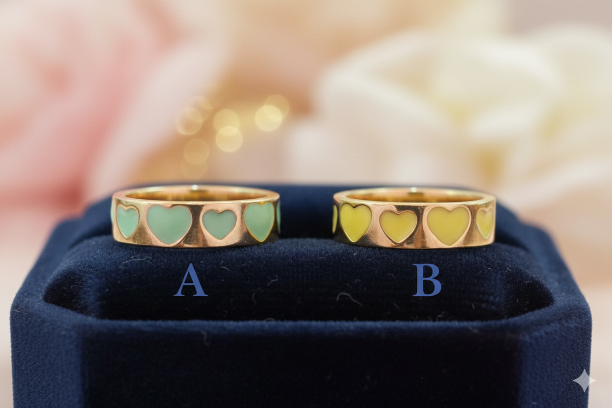 Anillo corazones unitalla