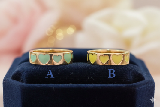 Anillo corazones unitalla