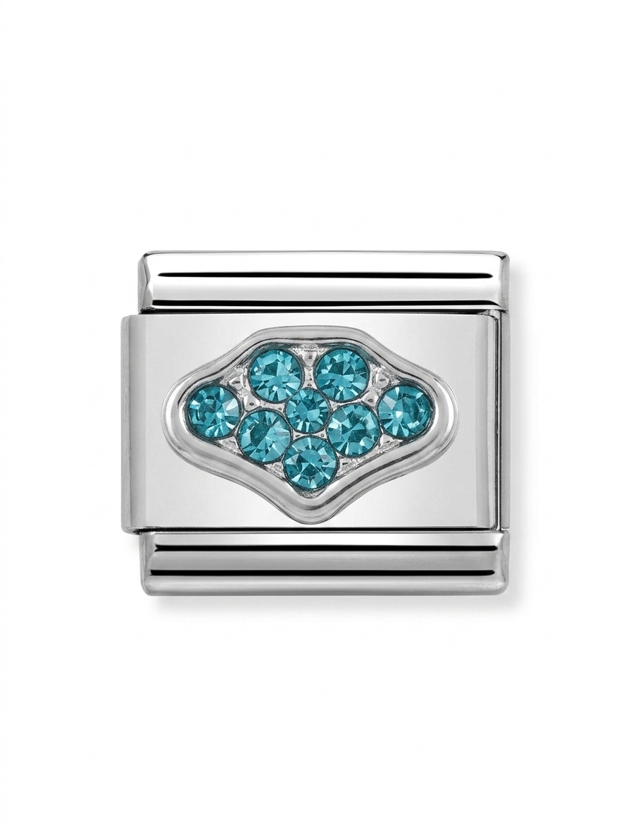 Charm Aqua Rhombus