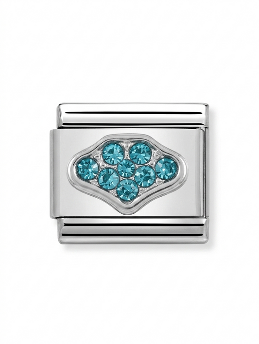 Charm Aqua Rhombus
