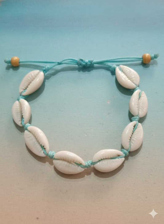 Pulsera conchas blancas
