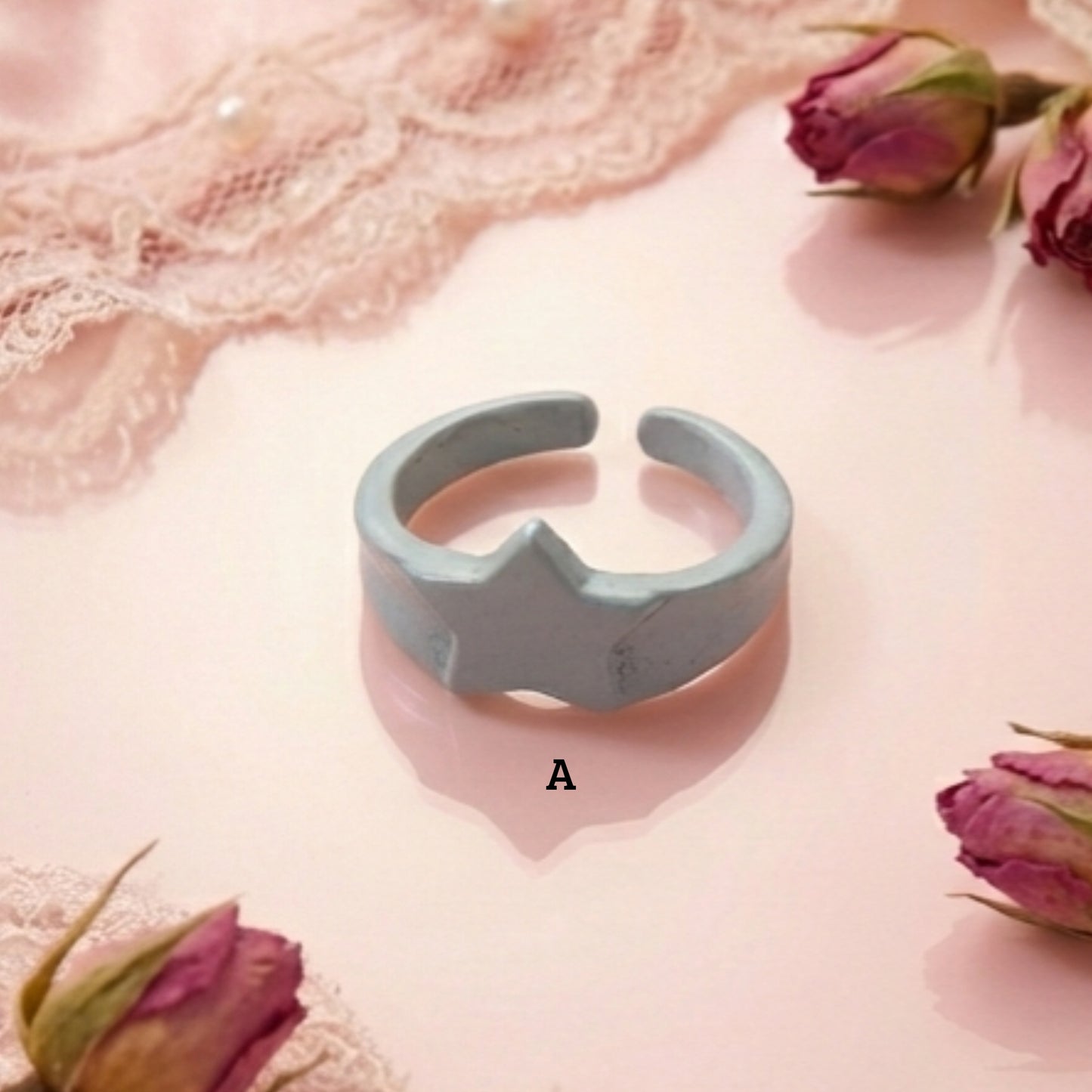Anillo estrella lisa