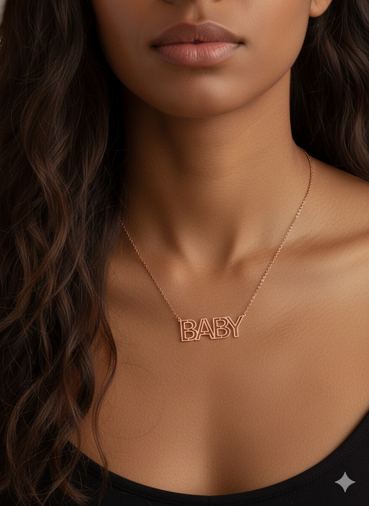 Collar "BABY" dorado